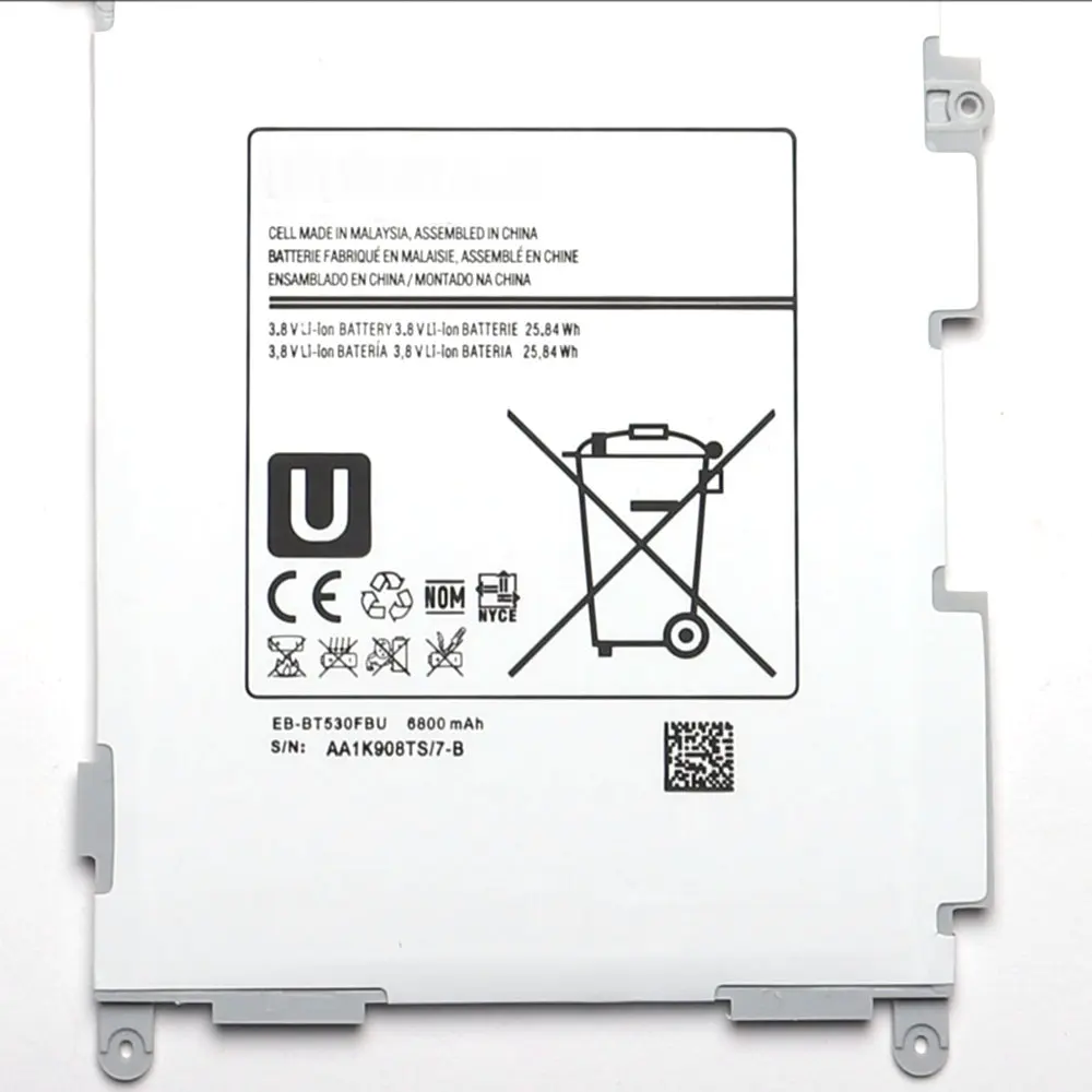 Батарея для samsung Galaxy Tab4 Tab 4 SM-T530 T533 T535 T531 T537 натуральная EB-BT530FBU EB-BT530FBC 6800 мА-ч