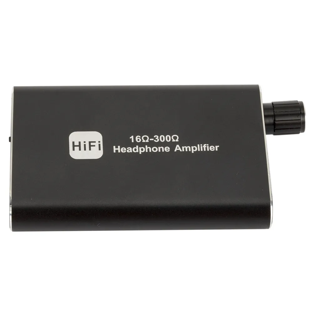 Headphone Amplifier Powered Dual-Output with Lithium Battery and 2-Level Boost Portable Headphone amp 3.5mm Stereo Audio Out with Switch HiFi Headphone Amplifier 