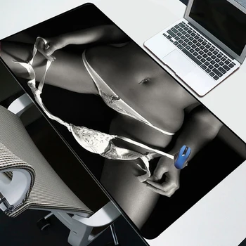 

Yuzuoan Persona Mousepad Sexy Woman Uniform Temptation Large Game Computer Protection Pad Precision Lock Strong Carpet Mat 80X30