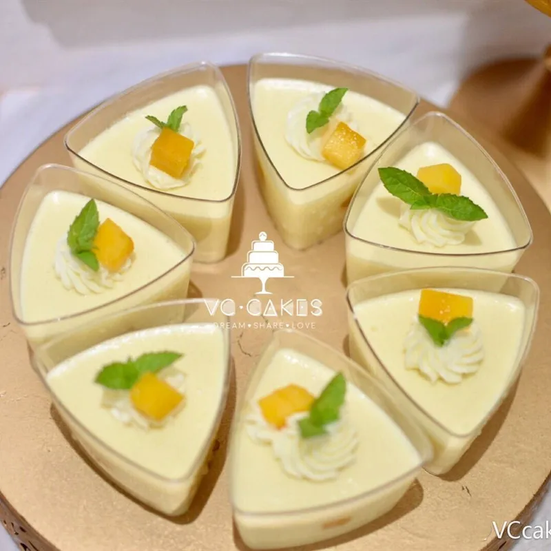 25pcs cups 25Pcs Mousses Dessert Cup Clear Tiramisu Pudding cake Cup Party Accessories Wedding Supplies, Disposable Plastic Tableware - Color: 25pcs cups