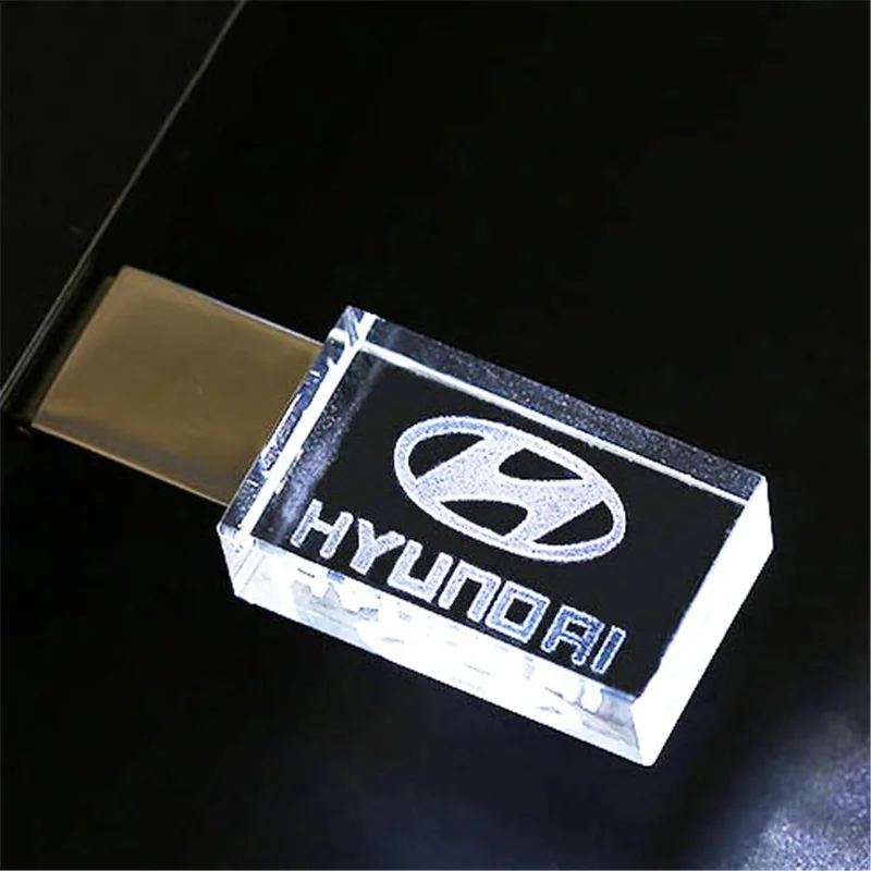 Современный hyundai crystal+ металлический USB флеш-накопитель 4 ГБ 8 ГБ 16 ГБ 32 ГБ 64 ГБ 128 Гб Внешняя карта памяти u диск - Цвет: white