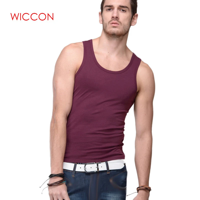 Men Tank Tops Summer Casual Clothing Cotton Slim O Neck Sleeveless Vest Men Tops Solid Color Vest Men Bodybuilding Tank Top