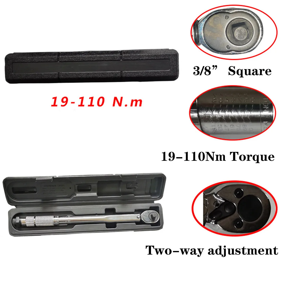 Clé Dynamométrique Courte Force 195 Mm - 1/4 De 3 à 15 Nm - Réversible