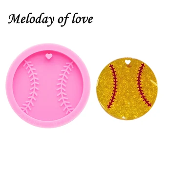 

Shiny Glossy Basketball Silicone Mold Diy Baseball Cap Epoxy Resin Molds Jewelry Making Custom Mould Keychain DY0194