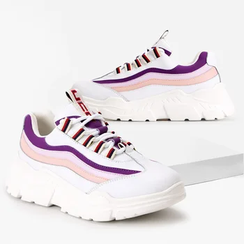 

New casual shoes women 2019 spring Harajuku leather women's shoes tide net red fashion white shoes.