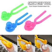 New Duck Shaped Snowball Maker Clip Children Outdoor Winter Snow Sand Mold Tool Toy SF66