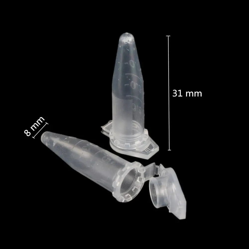 0.5ml Disposable Centrifuge Snap Cap Test Tube 100/200Pc for Laboratory School plastic test tubes centrifuge tube