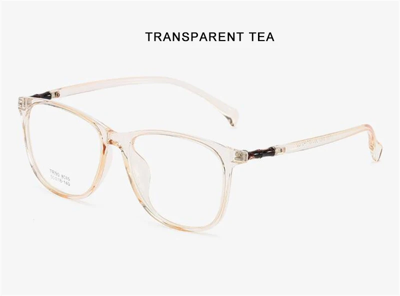 Transparent tea Новинка ноября TR Корейская версия прозрачного ретро искусства плоское зеркало Гибкая Рамка INS Harajuku унисекс повседневные без очков для чтения - Цвет оправы: Transparent tea