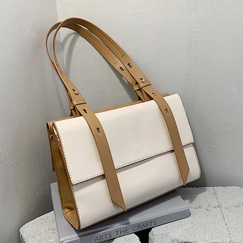 

Autumn Large Capacity Bag 2020 New Fashionable Korean Style Portable Women's Shoulder Tote Bag Solid Color A648