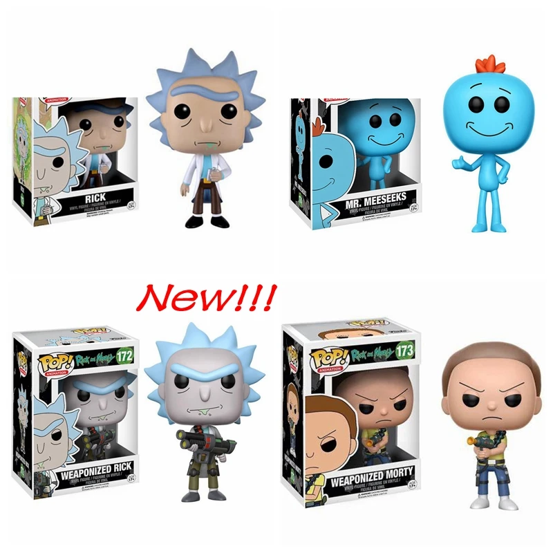 Фигурки героев мультфильма Рик и Морти Funko Pop виниловые куклы с весом 172 #173 # мистер