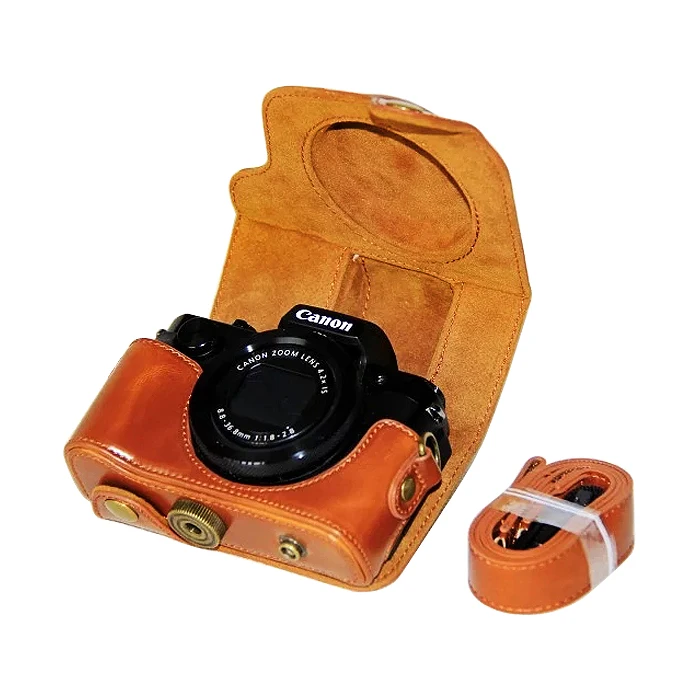 Полный корпус Fit pu кожаный чехол для цифровой камеры сумка крышка для Canon Powershot G5X G5 X с ремешком