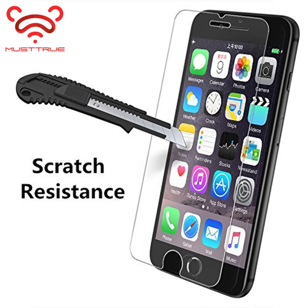 MUSTTRUE 5D Tempered Glass Film for iPhone X XS MAX XR Protector 7 8 6 6s plus 4 5 5s se 5c | Мобильные телефоны и