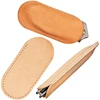 Vegetable Tanned Leather Scabbard Cowhide Knife Sheath Lighter Cover Protective Case 5
