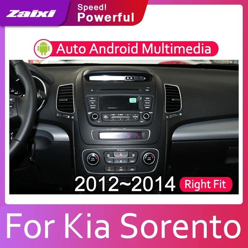 ZaiXi 8 HD 1080P ips ЖК-экран Android 8 Core для Kia Sorento R 2012~ автомобильный радиоприемник BT 3G4G wifi AUX USB GPS Navi мультимедиа