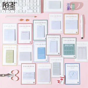 

1pcs DIY Hand Account Memo Pad Creative Novelty Sticky Notes Planner Stickers Page Index Post Office School Supplies Stationery