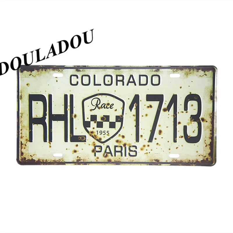 [Douladou] винтажная металлическая жестяная вывеска для паба, бара, ROUTE 66, газовая Ретро картина, настенная тарелка, украшение плаката 30x15 см - Цвет: 8