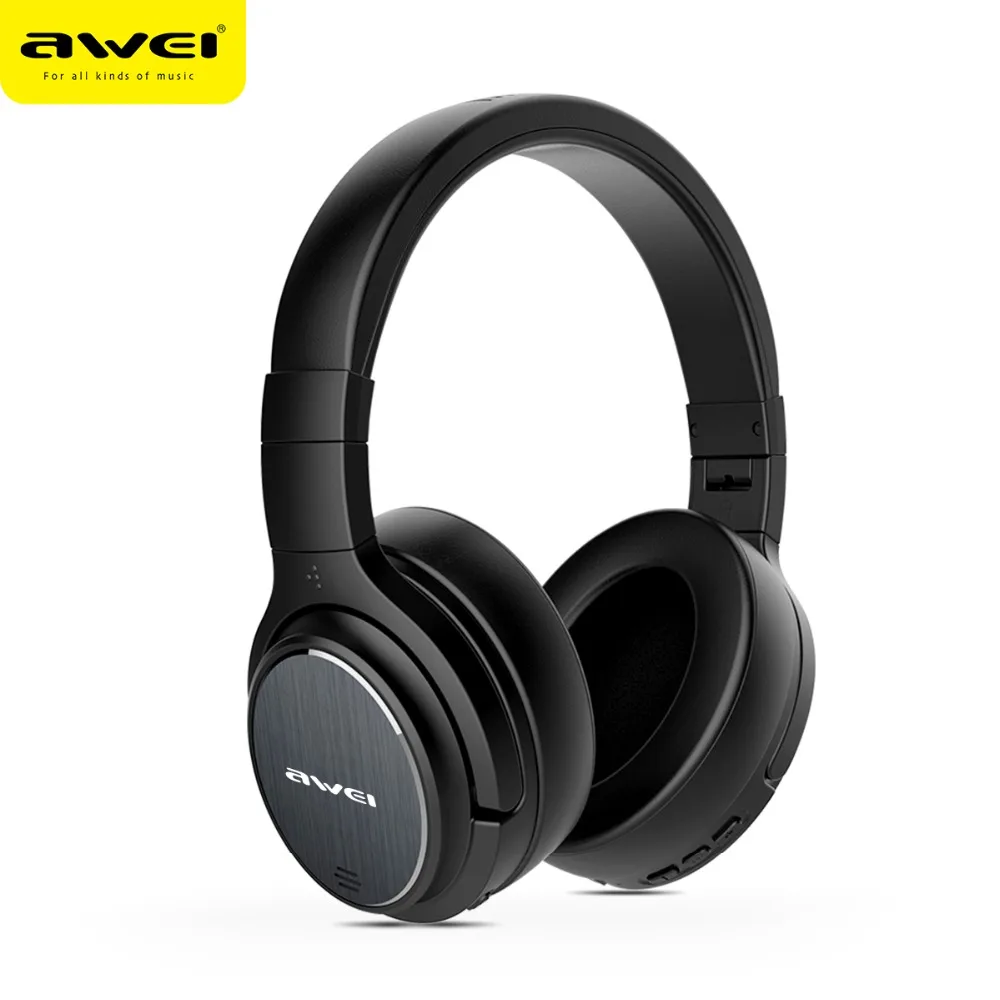AWEI A950BL ANC активный шум Cancellig наушники HiFi стерео звук беспроводные Bluetooth Игровые