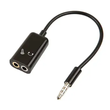 

Universal 3.5 Mm Jack Male To 2 Female Aux And Microphone Plug Earphone Headphone Splitter Cable Adapter Phone PC Headset TXTB1