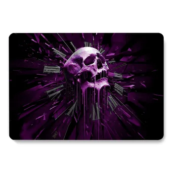 

Skull Black Death time Pattern Laptop Case For Apple MacBook Retina Air 11 12 13.3 New Pro 15.4 16 inch Cover shell