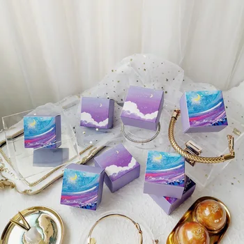 

50pcs mooncake box paper packaging gift box коробка подарочная Birthday wedding Macaron cake box cajas de dulces cajas de carton