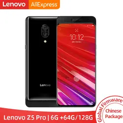 Смартфон lenovo Z5 Pro GT Snapdragon 855 с глобальной прошивкой, 6 ГБ ОЗУ, 64 ГБ, 128 Гб ПЗУ, 6,39 дюймов, отпечаток пальца, Android 24MP, NFC