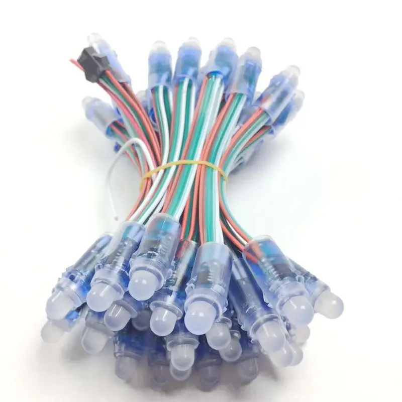 50 шт. 12 мм WS2811 полный Цвет светодиодный пиксель светильник Модуль DC 5V IP68