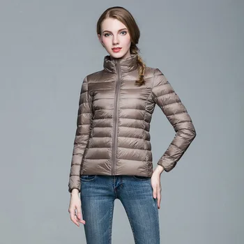 

Outwear For Women Winter Jacket Warm Coat Solid Normal Length Overcoat Soft Duck Down Jacket Snow-outwear Large Size 3XL