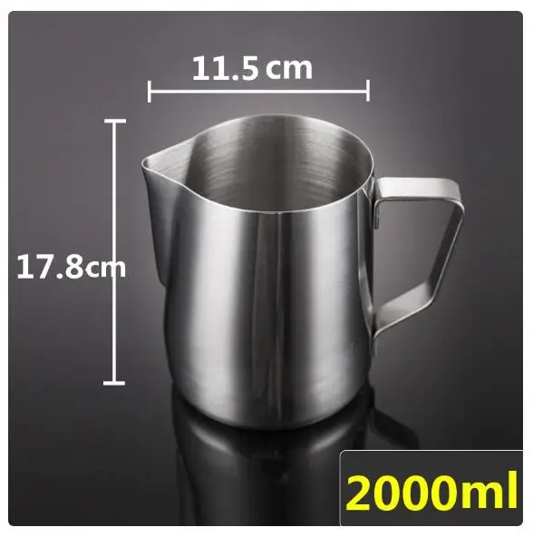 brocca per caffè brocca per latte Caffettiere misurino per schiuma 500ML cappuccinatore con manico 