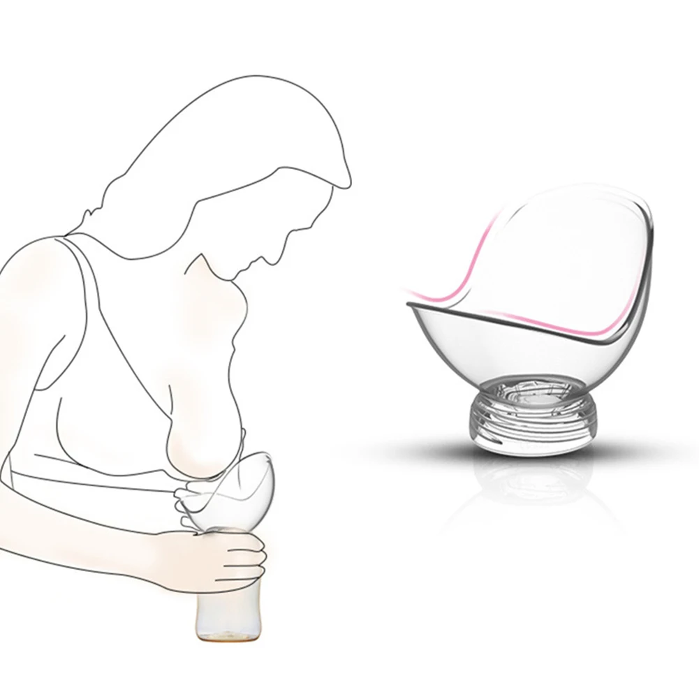 Безопасная прозрачная противоскользящая эргономичная бутылочка для грудного вскармливания, полипропиленовая ручная бутылочка для грудного вскармливания, портативная присоска для младенцев