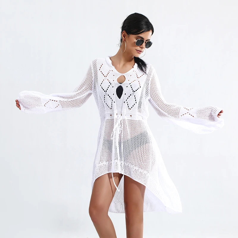 BOKAMODA 2019 New Arrivals Women's Bathing Suit Handmade Cover Up Crochet Lace Bikini Swimsuit Dress 6 Colors BOKAMODA 2019 New Arrivals Women's Bathing Suit Handmade Cover Up Crochet Lace Bikini Swimsuit Dress 6 Colors