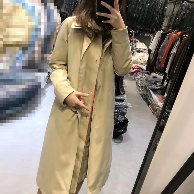 European Goods High-End Big Brand WOMEN'S Dress Autumn And Winter Long Mock Two-Piece Workwear Pike down Jacket Coat
