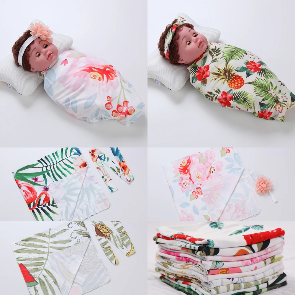 Emmababy, модное милое Пеленальное Одеяло для новорожденных, спальный мешок для маленьких мальчиков и девочек, повязка на голову