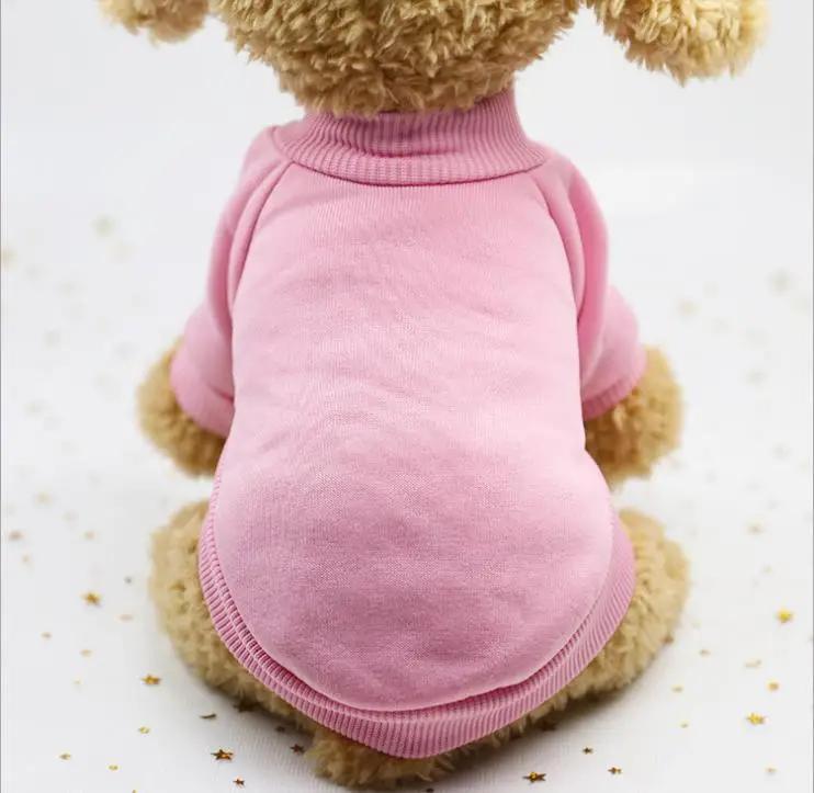 solid pink Классический шерстяной свитер для домашних питомцев, кошек, собак, теплые флисовые костюмы для щенков, куртка со сфинксом, чихуахуа, Мопсом, Йоркским котенком - Цвет: solid pink