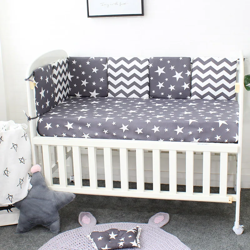 Engrossar dos Desenhos Berço em Torno de Almofada para Recém-nascidos Decoração do Quarto Bebê Cama Pára-choques Animados Berço Protetor Almofadas Design Nórdico 6 Pçs 8 berço protetor almofadas decoração do quarto bebê design nórdico 6 pçs