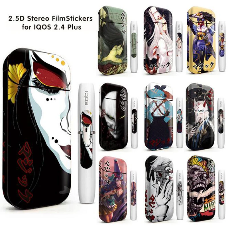 

1PCS Anime God Formula Skeleton Skin for IQOS 2.4 Plus Case Electronic Cigarette Sticker Cover