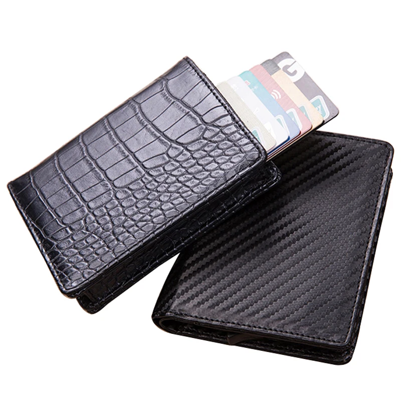

Weduoduo 2019 New Business Credit Card Holder Wallet Unisex Metal Blocking RFID Wallet ID Card Case Aluminium Travel Purse