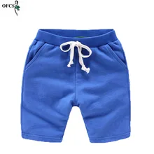 Детские повседневные штаны, для маленьких мальчиков однотонная одежда ярких цветов Шорты, детская одежда на лето
