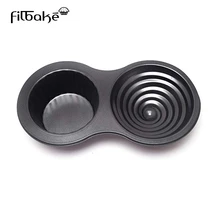 Filbake антипригарные 2 чашки Джамбо кексы сковороды для выпечки тортов для изготовления Джамбо кексов Мини Торты 3D гигантские кексы Форма для кексов