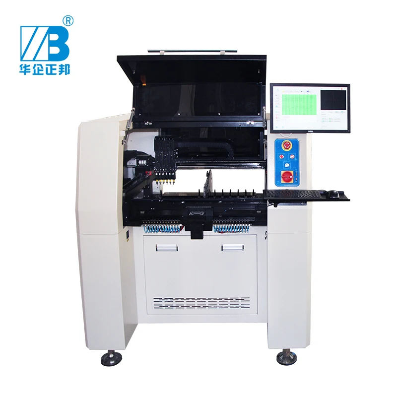 6 head visual system led chip mounter high speed pick and place machine