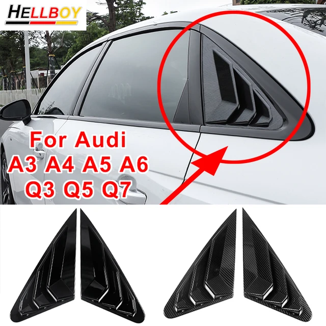  BANIKOP Garniture de Pilier de fenêtre pour Audi A3 8V A4 B8 A6  C7 Porte Pilier Protecteur Garniture Brillant Voiture fenêtre B-Pilier  décoration Autocollant Film