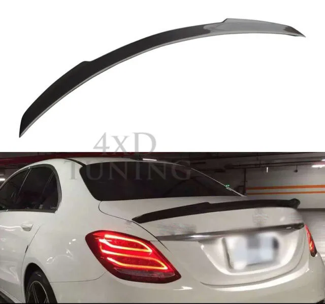 Модификация автомобиля аксессуары для Mercedes Benz C Class W205 4-дверный карбоновый спойлер заднего бампера отделкой