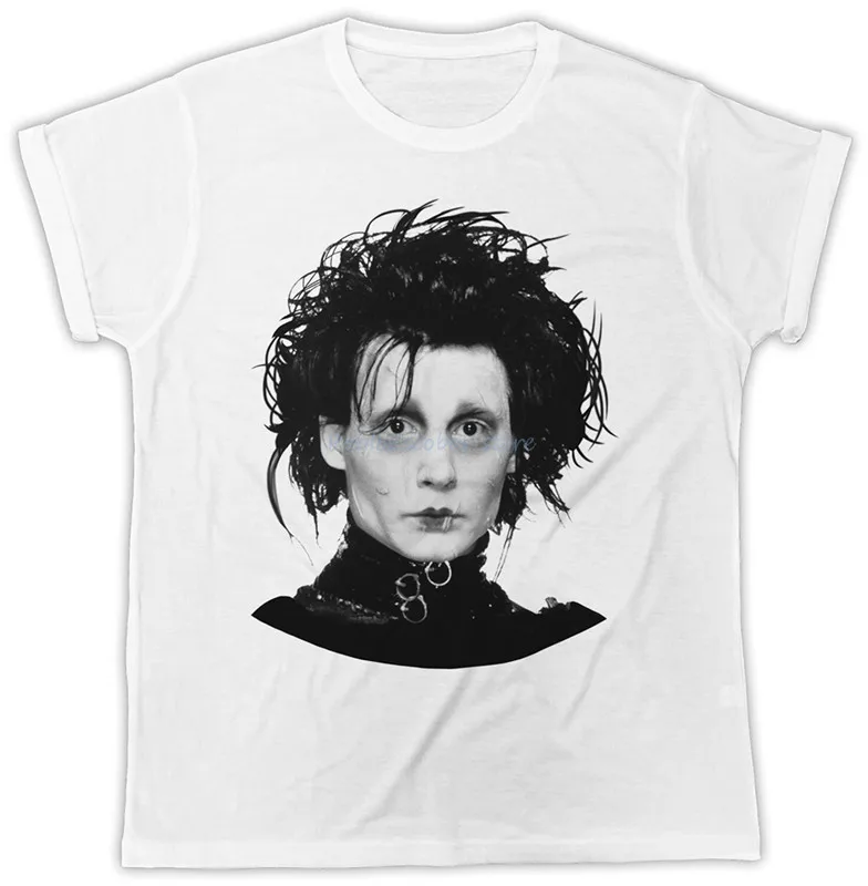 Эдварда Scissorhands Джони Депп крутая забавная Мужская футболка унисекс идеальный