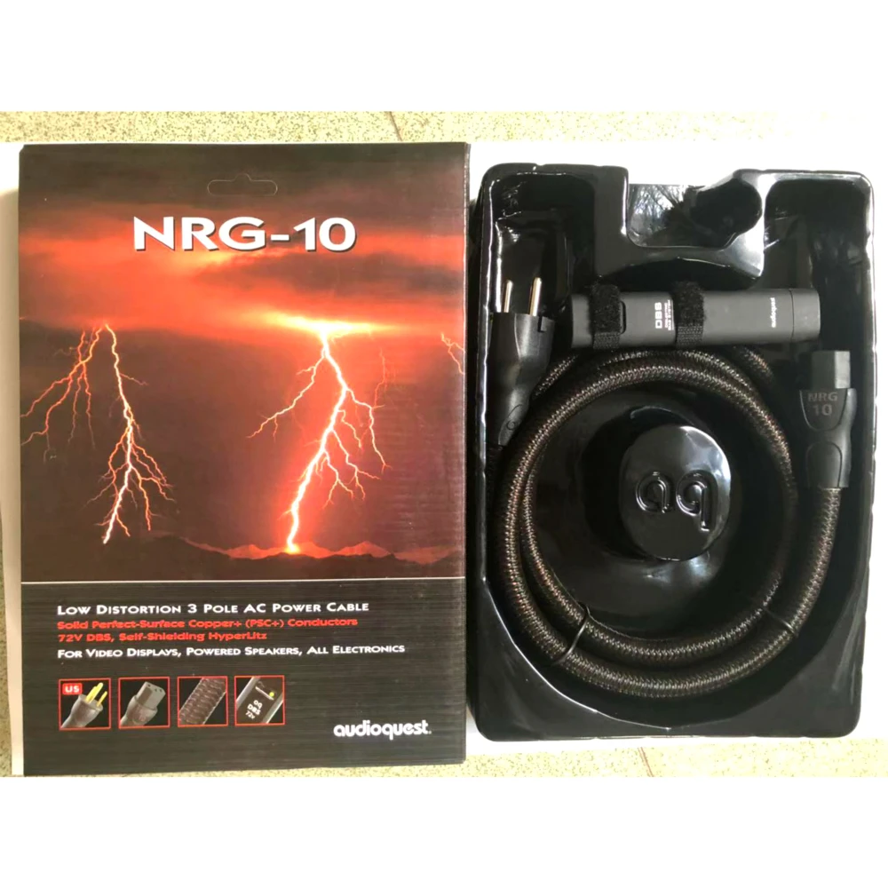 Аудиофил NRG 10 кабель питания 6 футов/1 8 м 72 в DBS с оригинальной коробкой US & EU AC