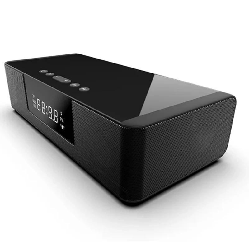 

FFYY-2In1 Wireless Fast Charging Bluetooth Speaker Clock /FM Radio LED Clock Display Power USB Port Charger Clock