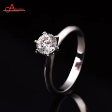 Классические кольца Аладдин с шестью когтями, 1ct/2ct, Муассанит, серебро 925 пробы, обручальное кольцо, ювелирное изделие, Модная бижутерия для подружки, подарок