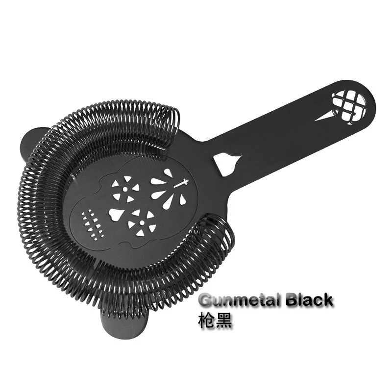 Premium Stainless Steel Hawthorn Cocktail Strainer - Professional Bar Tool