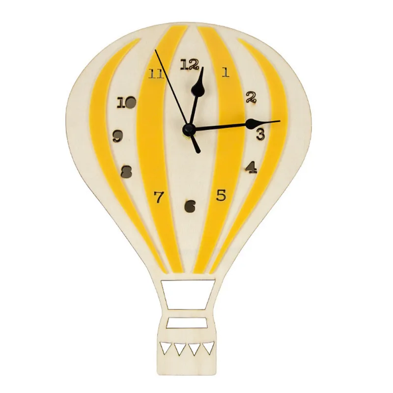 Yellow Ball Мультфильм мороженое часы домашний декор Детская комната настенные украшения настенные часы Рождество лучший орнамент подарки на день рождения - Цвет: Yellow Ball