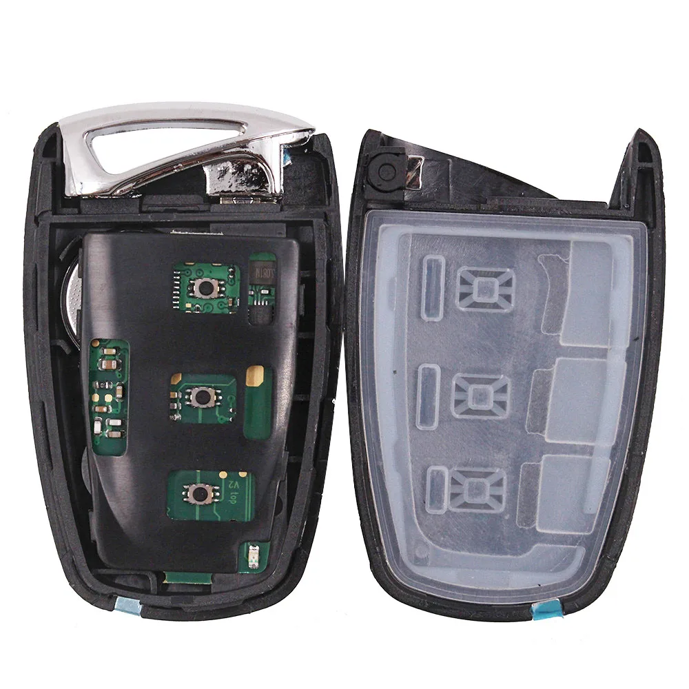 KEYECU SMART REMOTE CAR KEY FOB 3 BUTTONS 433MHZ ID46 CHIP FOR HYUNDAI SANTA FE 2012-2015 FCC ID: 95440 2W500 / 2W600