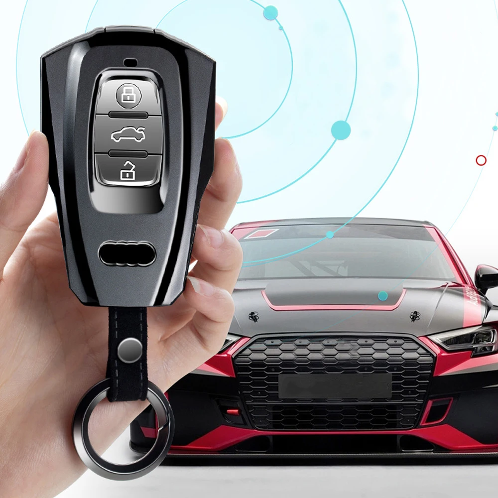 

Car Key Covers ABS Key Case Fob Shell For Audi A3 A4 A5 A7 Q2 Q3 Q3 Q5 Q8 R8 RS3 RS4 RS6 TT Anti-drop Protection Key Holder