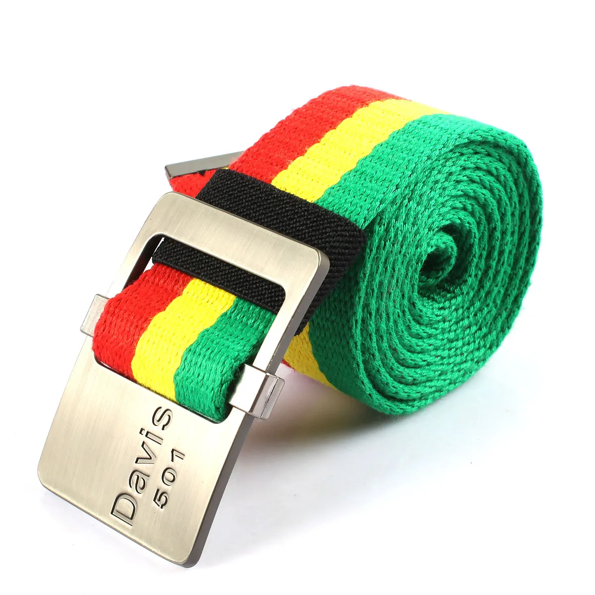 Rasta Jamaican RGY Canvas Belt with Styilish Buckle bulliant belt